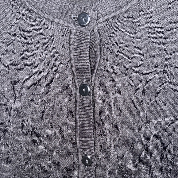 💰Jones New York Classic Black Knit Cardigan - Picture 8 of 11